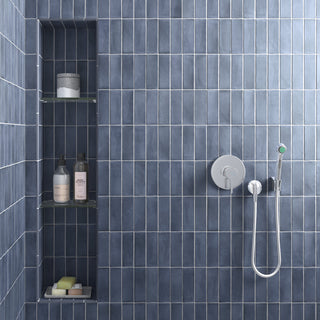 Coco Matte 2" x 5-7/8" Porcelain Floor and Wall Tile, Blu Nite