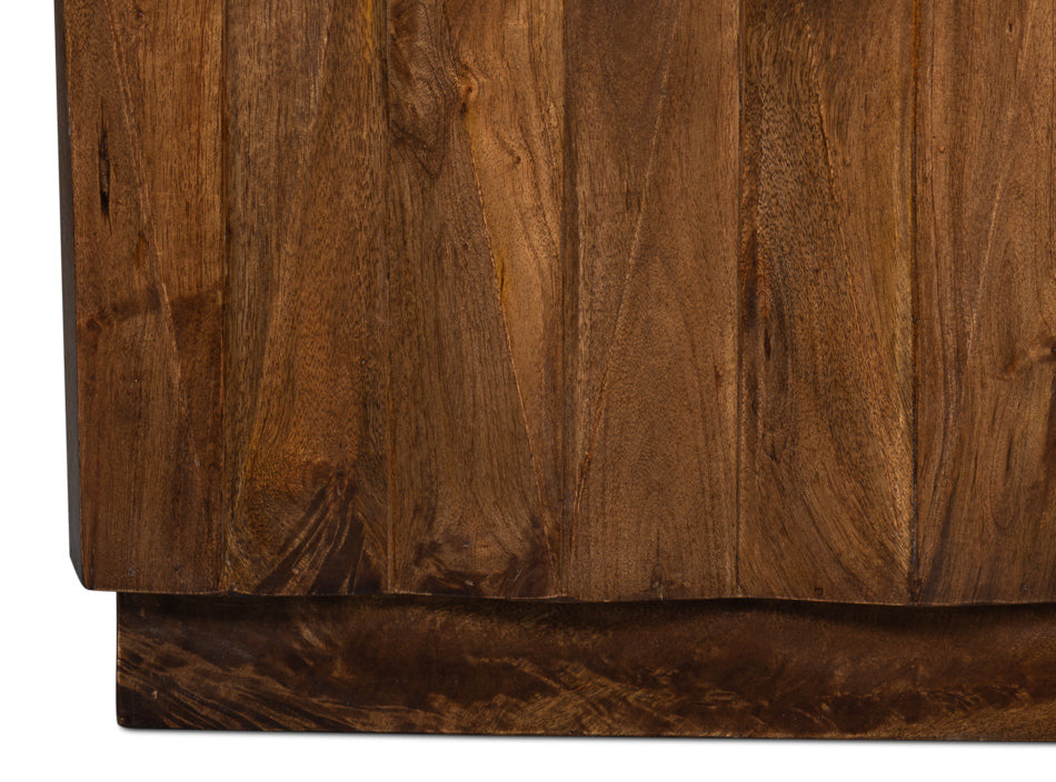 Denali Rectangle Cocktail Coffee Table Block Solid Wood