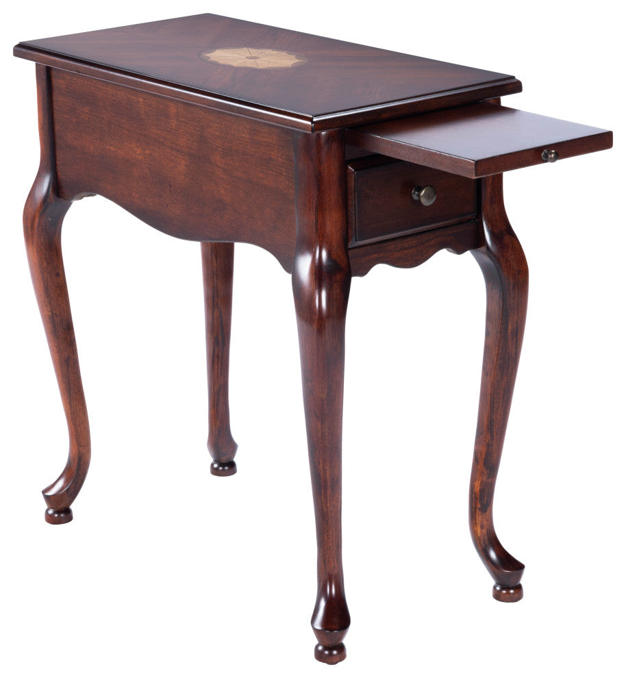 Butler Croydon Plantation Cherry Chairside Table, Dark Brown