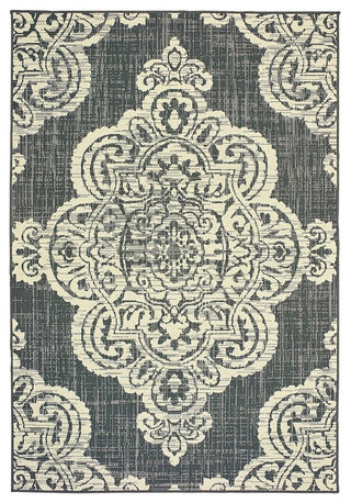 Marina 5929E, Gray/Ivory, 7'10"x7'10"