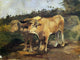 Henri De Toulouse-Lautrec Two Bulls Wearing a Yoke Wall Decal