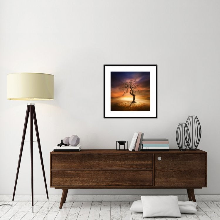 "Lonely" Framed Digital Print by Piotr (Bax) Krol, 30x30"