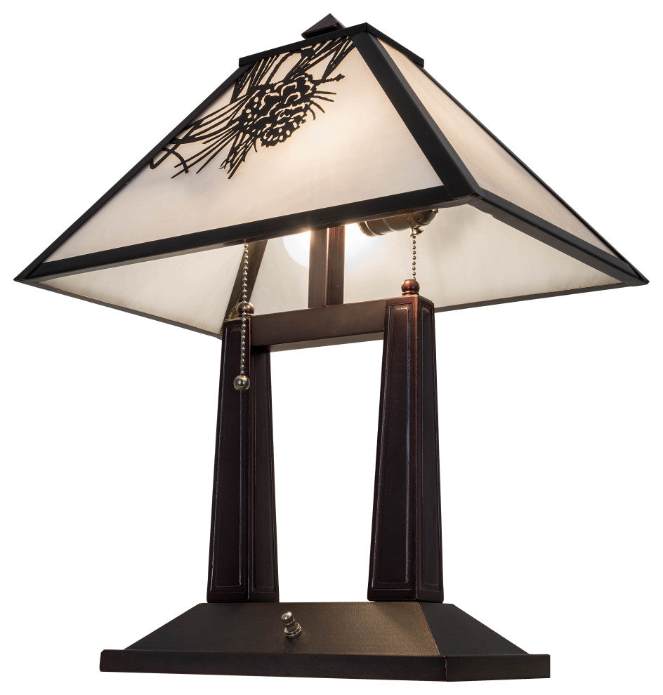 20H Winter Pine Table Lamp