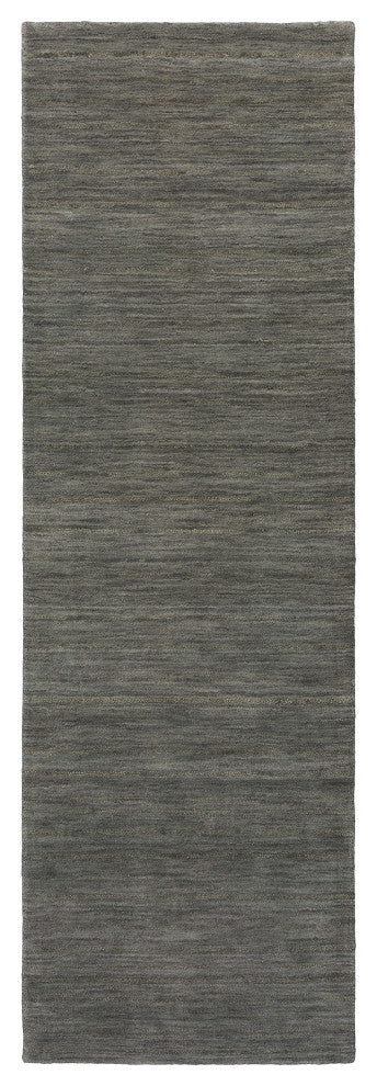 Rafia RF100 Charcoal 2'6" x 10' Runner Rug