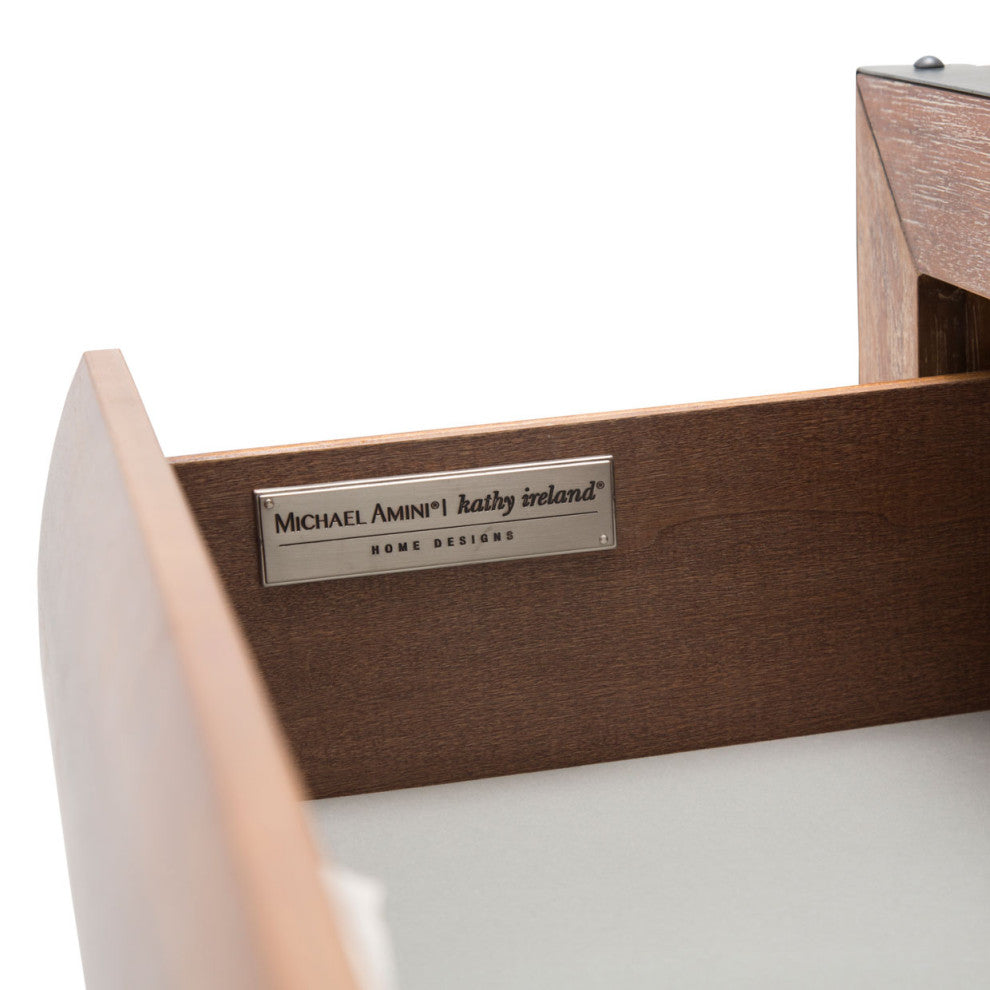 Brooklyn Walk 6-Drawer Wood Chest - Burnt Umber