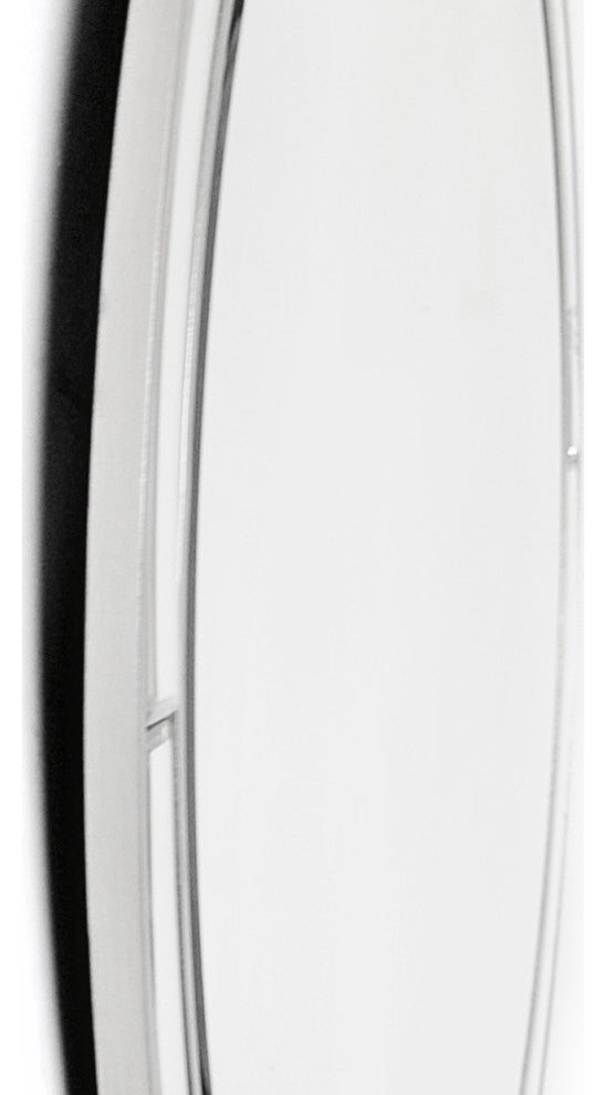 Simply Lined Silver Mirror