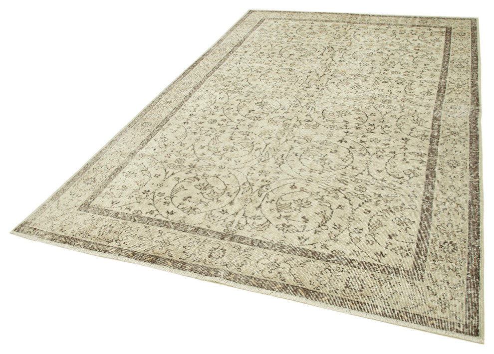 Rug N Carpet - Handmade Oriental 6' 3" x 9' 8" Unique Vintage Rug