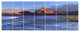 Colorado Lagoon and Volcano Pabellon, Landscape Canvas Print, 83"x32", 7 Panels