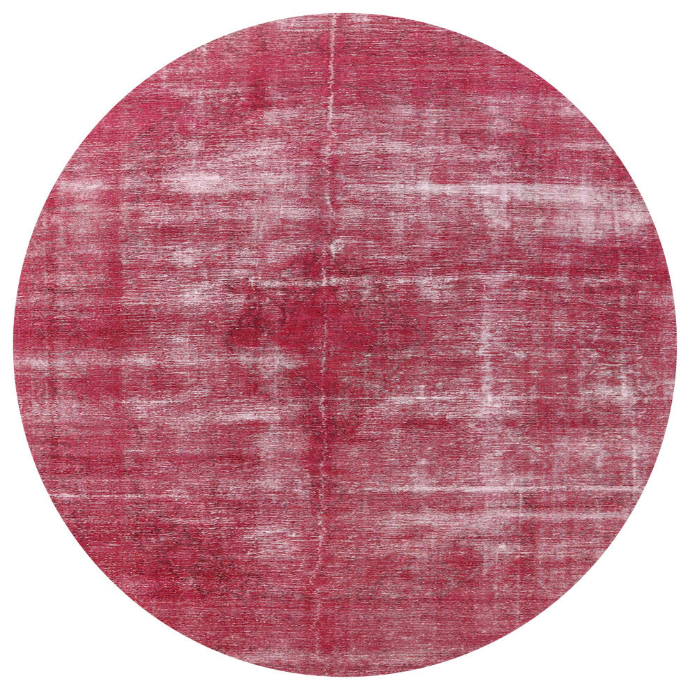 Ahgly Company Indoor Round Mid-Century Modern Area Rugs, 7' Round