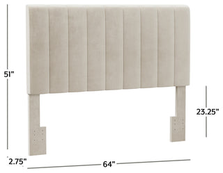Hillsdale Crestone Channel Tufted Upholstered Full/Queen Size Headboard