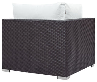 Convene Outdoor Patio Corner, Espresso White