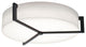 Apex 27" LED Flush Mount, Espresso Finish, Linen White Shade