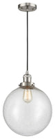 Beacon Mini Pendant, Brushed Satin Nickel, Seedy