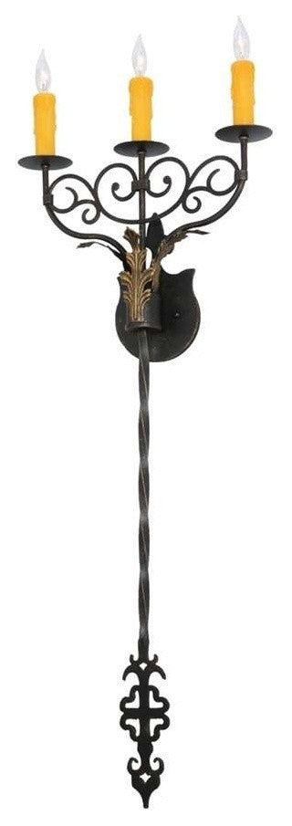 15.5Wide Merano 3 Light Wall Sconce