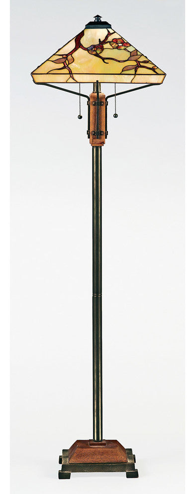 Quoizel TF9404M Two Light Floor Lamp Grove Park Multi