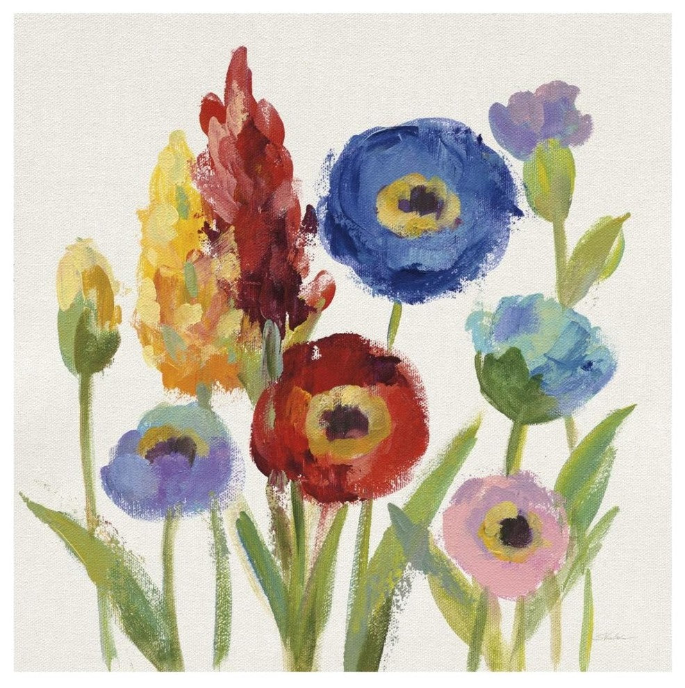 "Wild Garden I" Digital Paper Print by Silvia Vassileva, 32"x32"