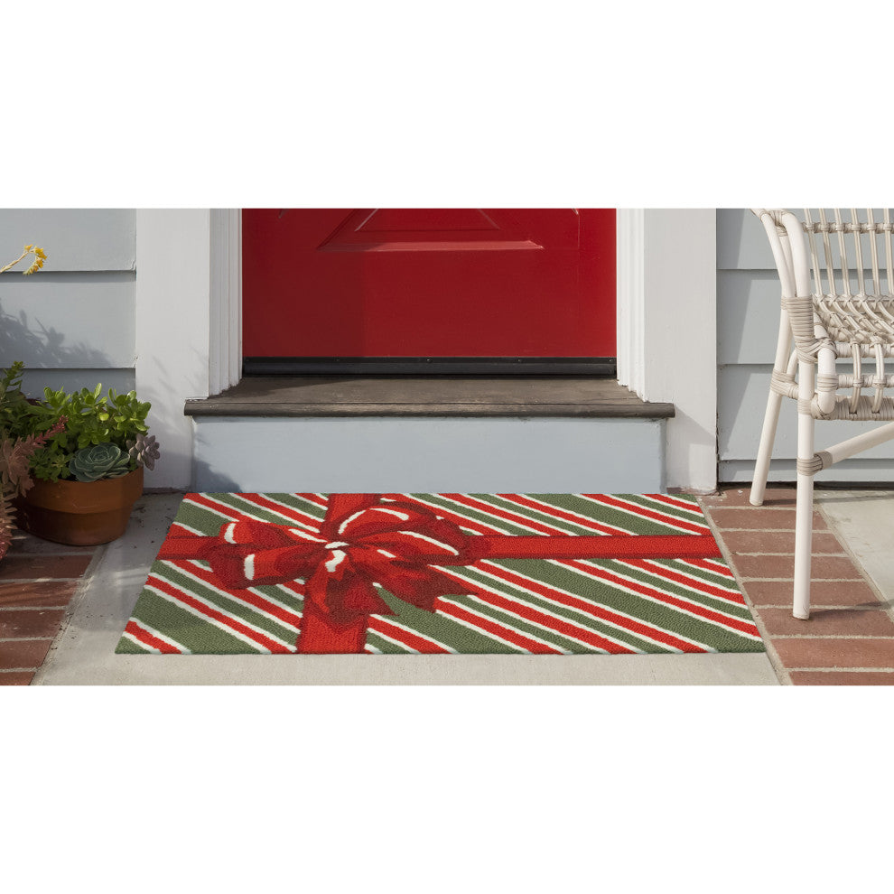 Frontporch Giftbox Indoor/Outdoor Rug Red 2''x3''