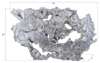 Burled Root Wall Art, Silver Leaf
