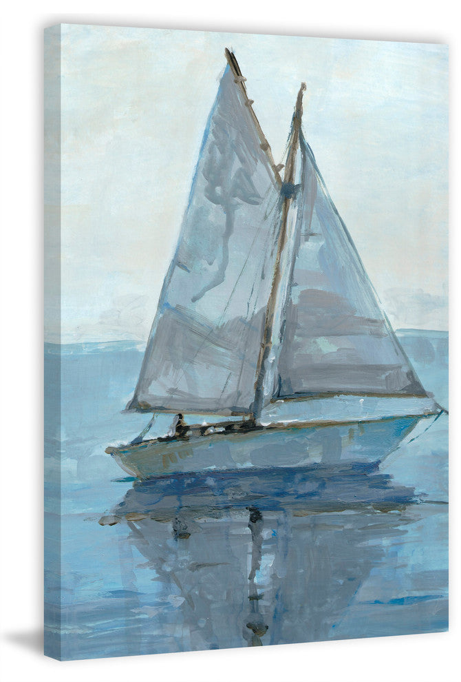 "At Peace in the Ocean" Painting Print on Wrapped Canvas, 40"x60"