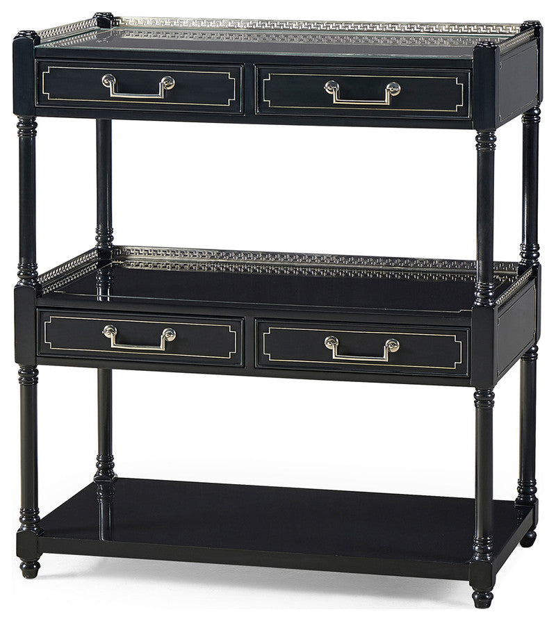 Wide Painted Etagere