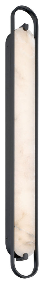 Noga, Vanity , 46", Matte Black, Alabaster