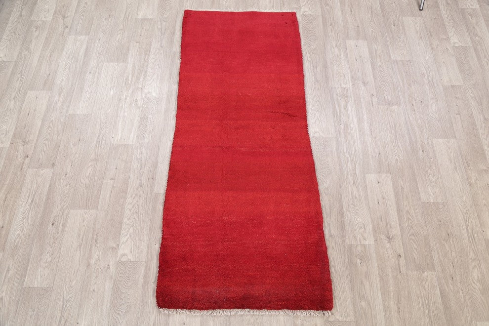 Modern Oriental Shiraz Solid Color Persian Rug Runner For Hallways 6'4"x2'6"
