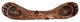 Dual Bear Track Cabinet Pull, Antique Copper