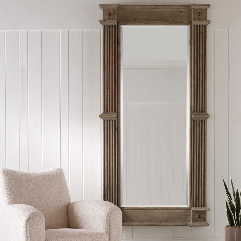 Uttermost 09799 McAllister Natural Wood Oversized Mirror