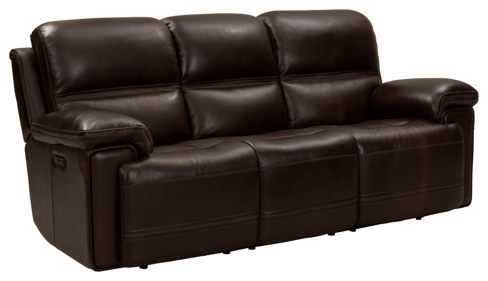 Sedrick Power Reclining Sofa w/Power Head Rests, El Paso Walnut