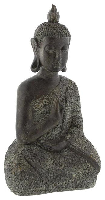 Brown Bohemian Buddha Sculpture