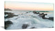 "Sunrise At The Bay of Biscay" Modern Beach Canvas Art Print, 40"x20"