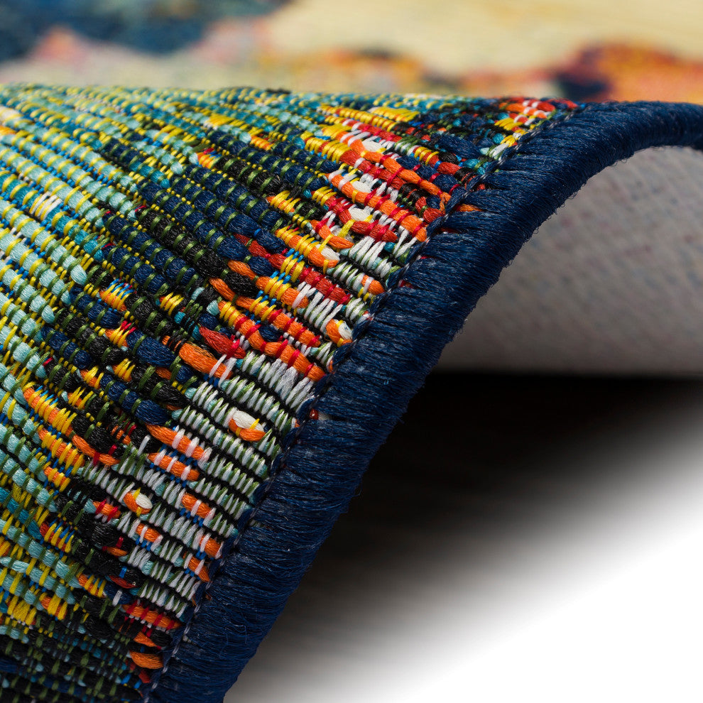 Esencia Fall In Love Indoor/Outdoor Mat Multi 1'11"x4'11"
