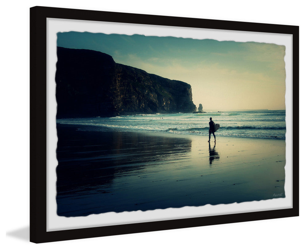 "Surf It Out" Framed Painting Print, 18x12