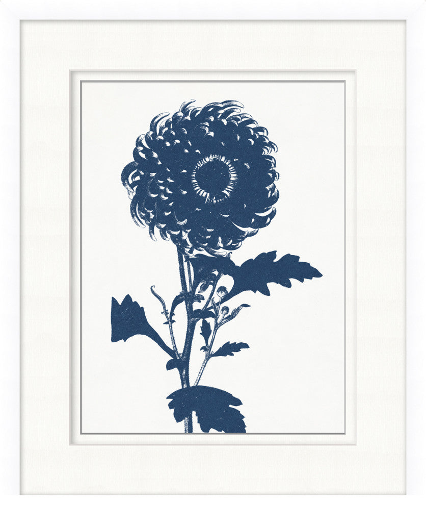 Navy Flower 2, Giclee Reproduction Artwork
