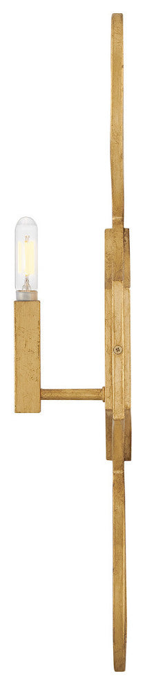 Hinkley Leona Large Sconce, Distressed Brass