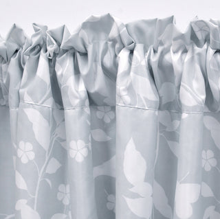 Birdsong 2 Piece Valance Set, Gray, 60"x18"