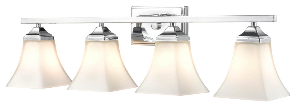 4 Light 31.5" Chrome Vanity Light