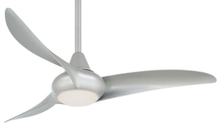 MinkaAire Light Wave 44 Light Wave 44" 3 Blade Indoor LED Ceiling - Silver