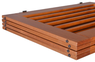 Ruffluv 2 Panel Expansion Pet Gate, Large 36", Chestnut