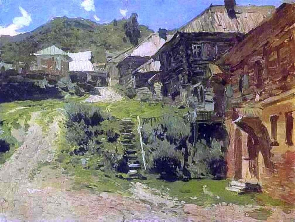 Isaac Ilich Levitan View in Plios  Study, 21"x28" Gallery Wrapped Canvas