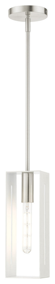 Brushed Nickel Urban, Industrial, Pendant