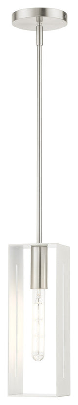 Brushed Nickel Urban, Industrial, Pendant