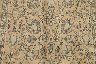 Consigned, Vintage Faded Persian Traditional Handmade Area Rug, Beige, 6x10