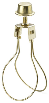20026, Light Bulb Clip-On Adapter & Finial, Polished Brass Finish, 1 Pack