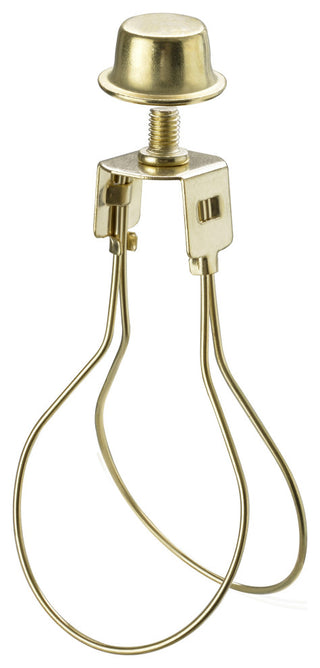 20026, Light Bulb Clip-On Adapter & Finial, Polished Brass Finish, 1 Pack