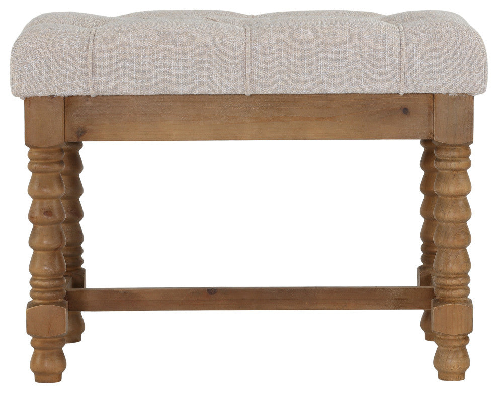 Cortesi Home Tacoma Wooden Ottoman