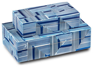 Cade Box, 2-Piece Set, Blue