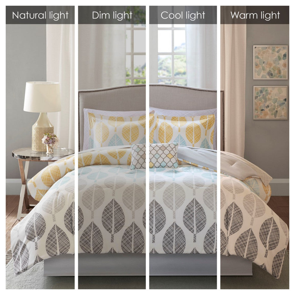 Madison Park Central Park Botanical Comforter, Sheet Set, Queen
