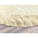 Ivory Ben Ourain Moroccan Berber Organic Wool Hand Knotted Round Rug 9'10"x10'
