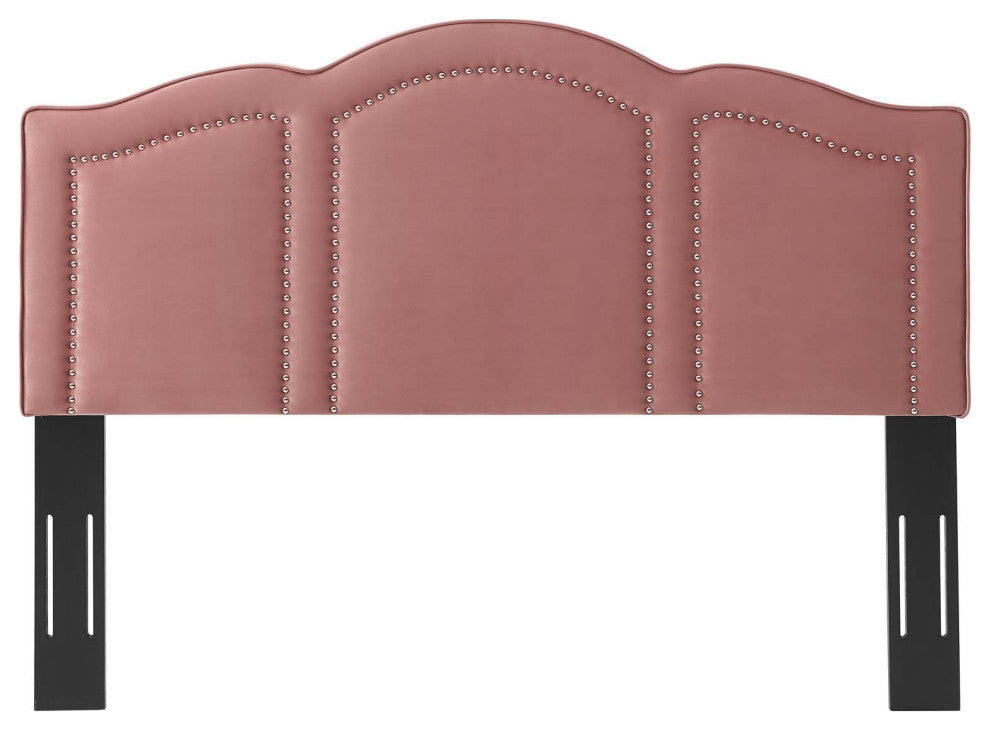 Headboard, King Size, Velvet, Pink, Modern Contemporary, Bedroom Master Suite